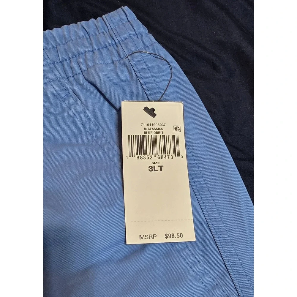 Polo Ralph Lauren Prepster Stretch Chino Shorts Blue Big & Tall Men's Size 3XLT